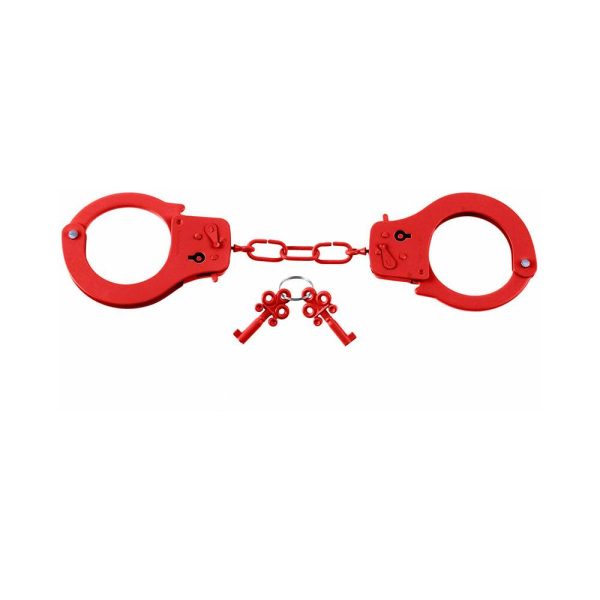 Fetish Fantasy Series Metal Designer Handcuffs Red - Image 2