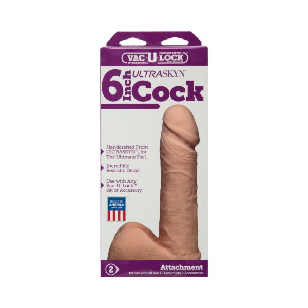 Vac-U-Lock - 6 Inch UR3 Cock White - Image 4