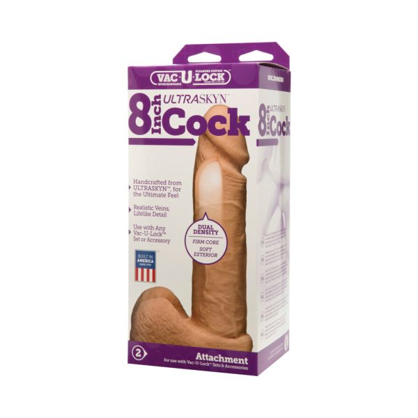 Vac-U-Lock - 8-Inch ULTRASKYN Cock White - Image 4