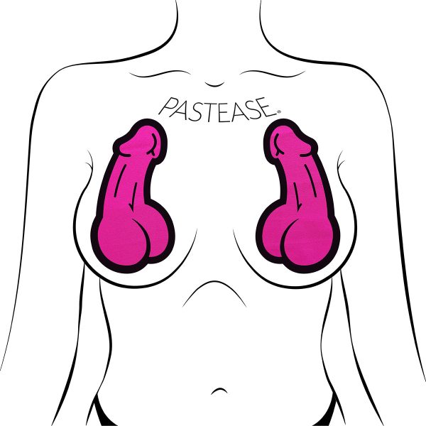 Pastease Penis Pasties Pink - Image 2