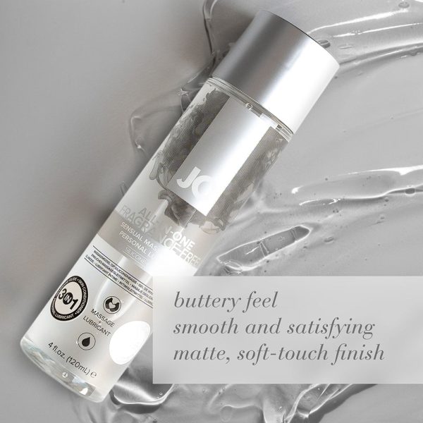 JO All-In-One Sensual Massage Glide Fragrance Free 4 oz. - Image 4