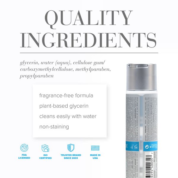 JO H2O Original Water-Based Lubricant 4 oz. - Image 2