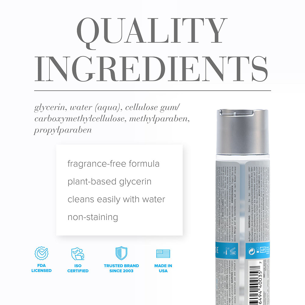 JO H2O Original Water-Based Lubricant 4 oz. - Image 2
