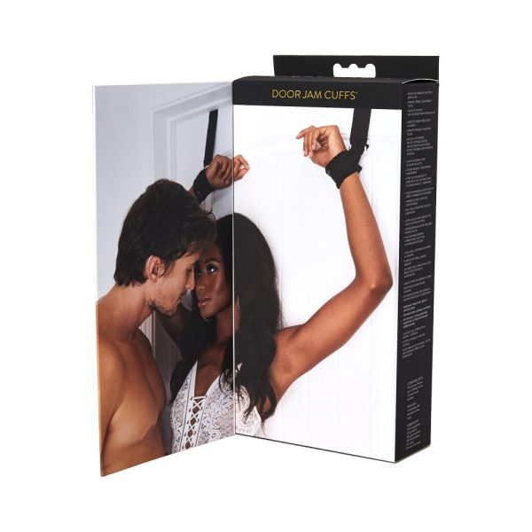 Sportsheets Adjustable Door Jam Cuffs Set Black - Image 2