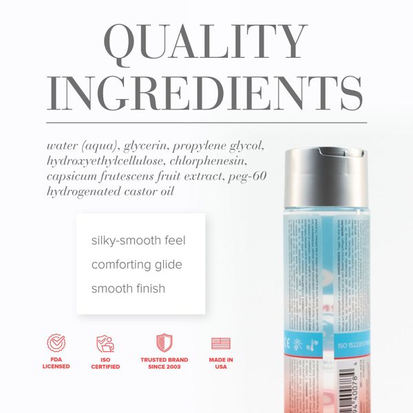 JO H2O Warming Water-Based Lubricant 8 oz. - Image 2