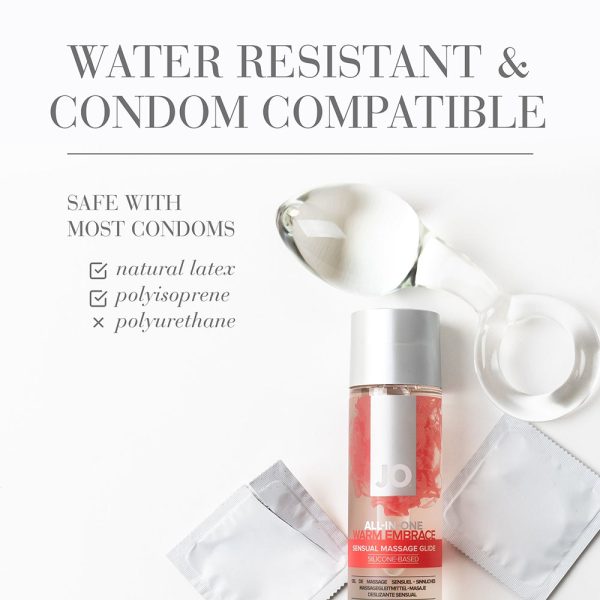 JO All-In-One Sensual Massage Glide Warming 4 oz. - Image 3