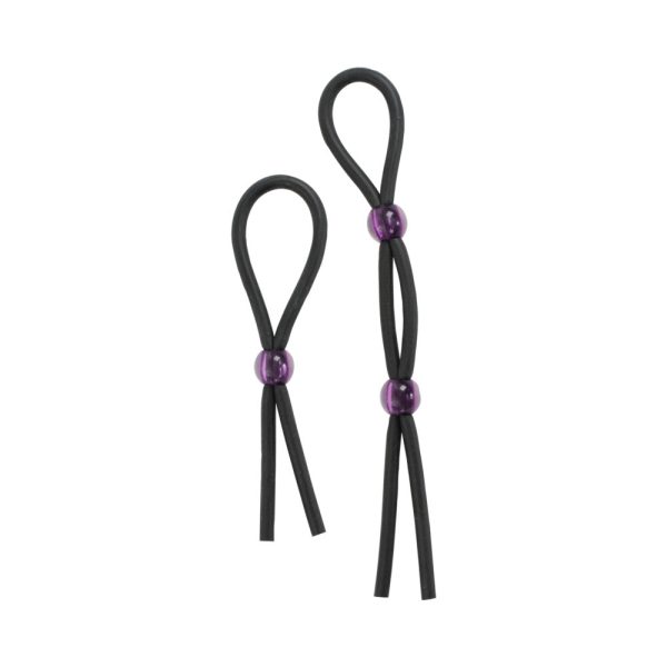 Cock Ties (Black)  Lasso/Bolo - Image 2