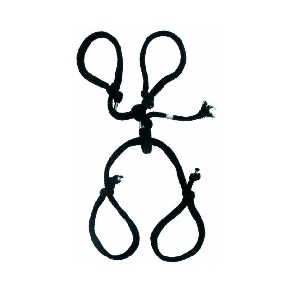 Fetish Fantasy Series Silk Rope Hogtie Black - Image 2