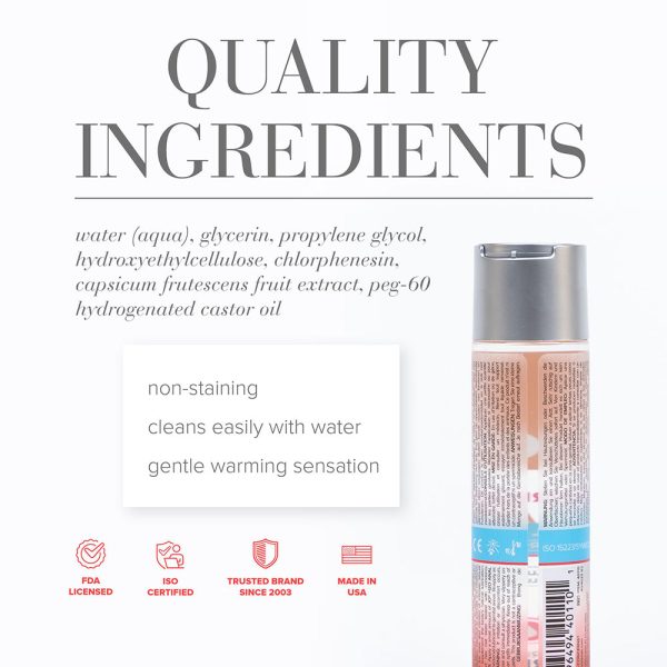 JO H2O Anal Warming Water-Based Lubricant 4 oz. - Image 2