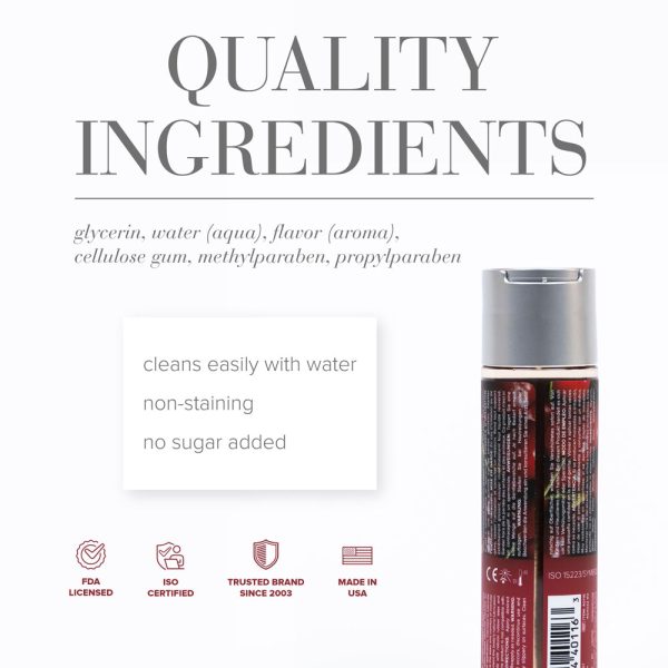 JO H2O Cherry Burst Flavored Water-Based Lubricant 4 oz. - Image 2