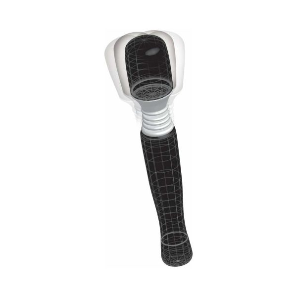 Mini Wanachi Waterproof Massager Flexible Silicone Wand Vibrator Black - Image 3
