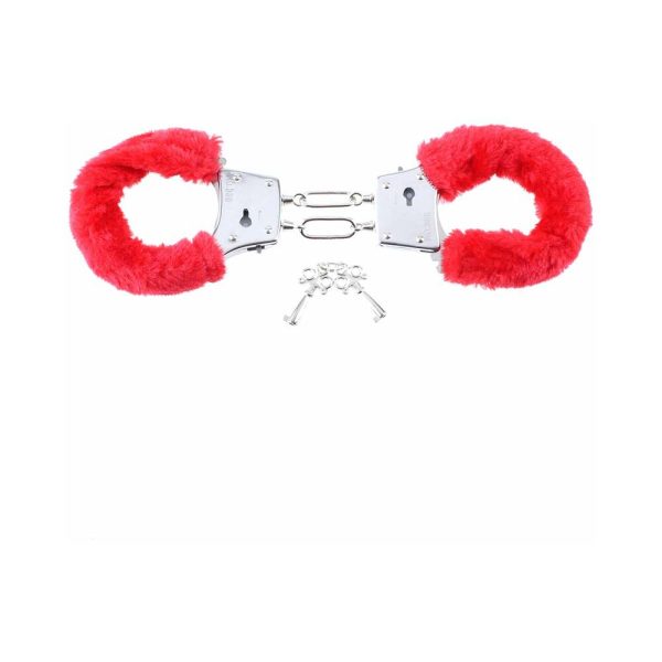 Fetish Fantasy Series Beginner''s Furry Cuffs Red - Image 2