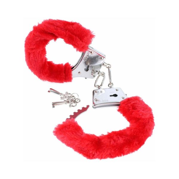 Fetish Fantasy Series Beginner''s Furry Cuffs Red - Image 3