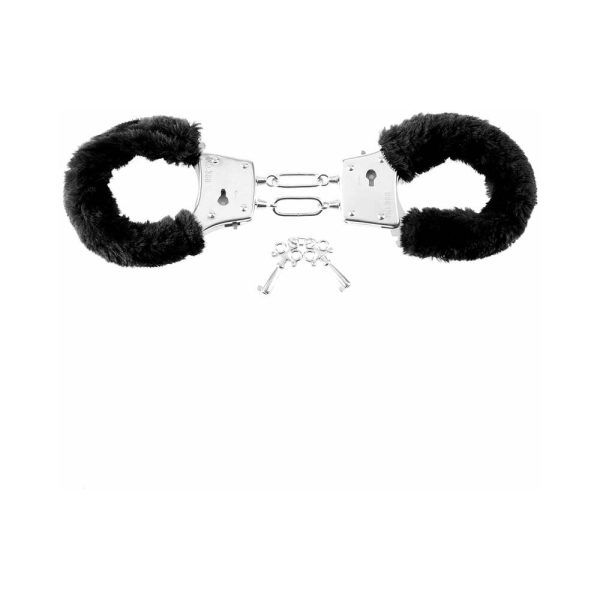 Fetish Fantasy Series Beginner''s Furry Cuffs Black - Image 2