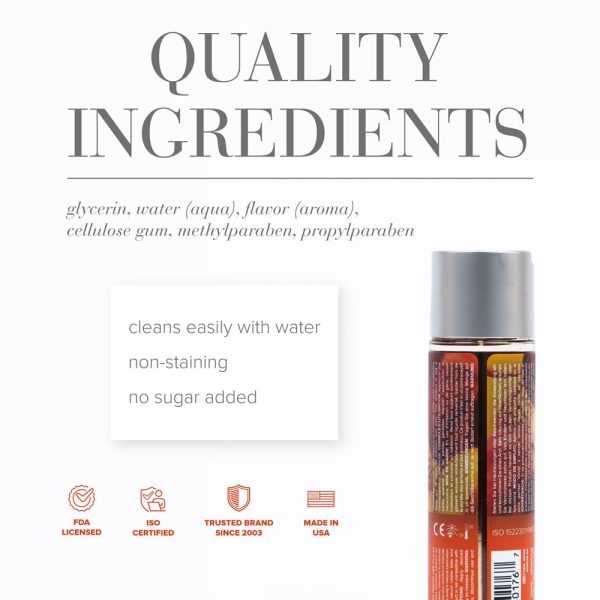 JO H2O Peachy Lips Flavored Water-Based Lubricant 4 oz. - Image 2