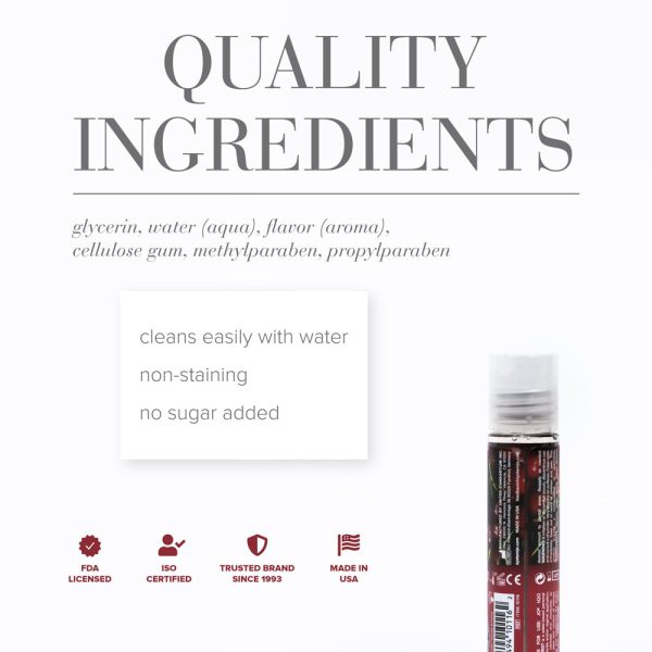 JO H2O Cherry Burst Flavored Water-Based Lubricant 1 oz. - Image 2