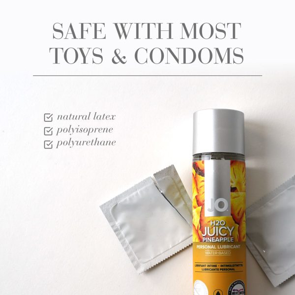 JO H2O Juicy Pineapple Flavored Water-Based Lubricant 1 oz. - Image 3