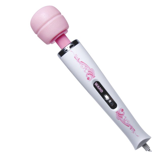 Wand Essentials 7 Speed Silicone Wand Massager Pink/White - Image 3