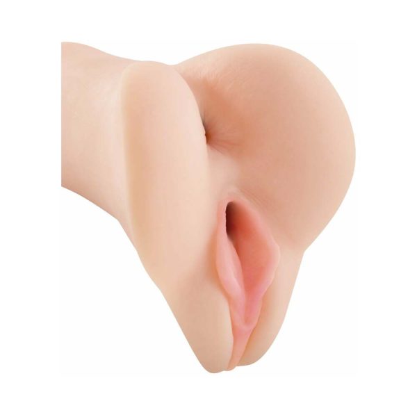 PDX Vibrating Freshman Fuckhole Remote-Controlled Vaginal Stroker Beige - Image 2
