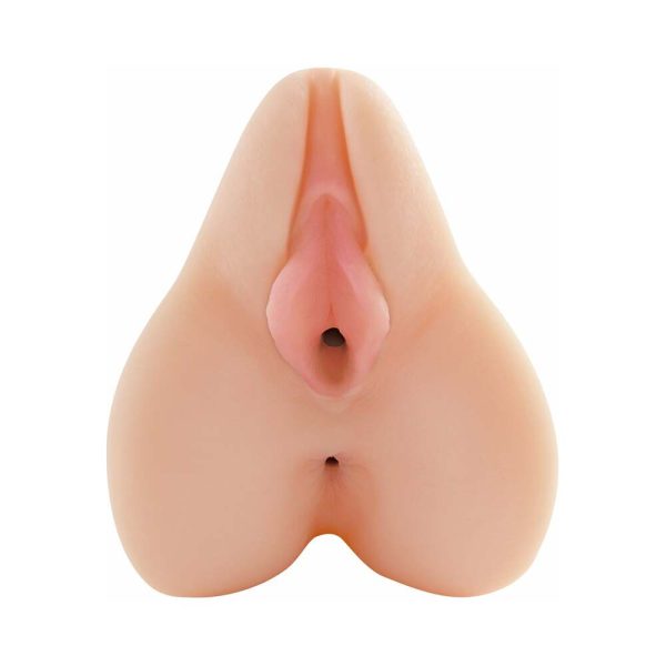 PDX Vibrating Freshman Fuckhole Remote-Controlled Vaginal Stroker Beige - Image 4