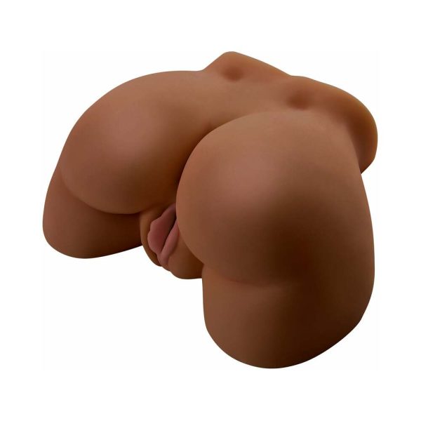 PDX Vibrating Ass Remote-Controlled Dual-Entry Masturbator Brown - Image 3