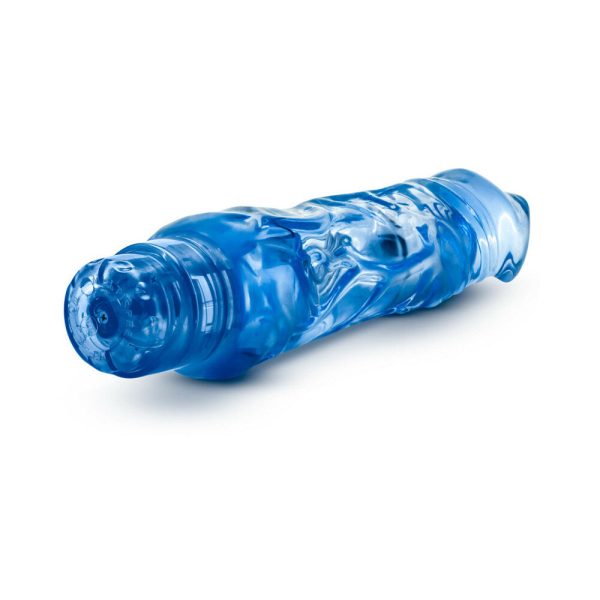 Naturally Yours Wild Ride Realistic 9 in. Vibrating Dildo Blue - Image 4