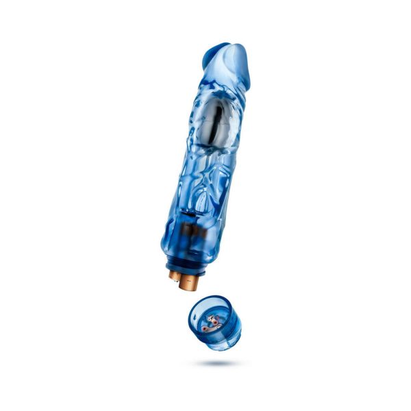Naturally Yours Wild Ride Realistic 9 in. Vibrating Dildo Blue - Image 5