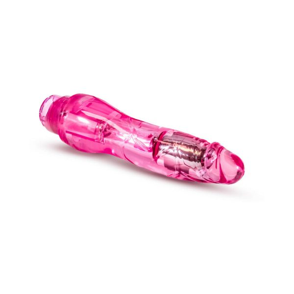 Naturally Yours Fantasy Vibe Realistic 8.5 in. Vibrating Dildo Pink - Image 4