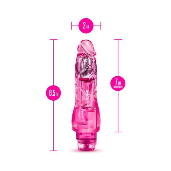 Naturally Yours Fantasy Vibe Realistic 8.5 in. Vibrating Dildo Pink - Image 7