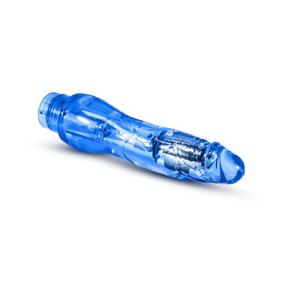 Naturally Yours Fantasy Vibe Realistic 8.5 in. Vibrating Dildo Blue - Image 3