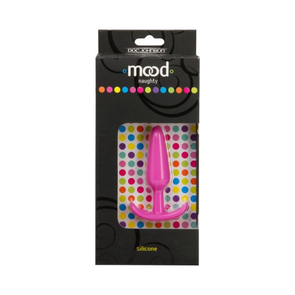 Mood - Naughty - Small Pink Silicone Butt Plug - Image 3