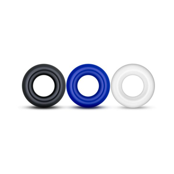 Stay Hard Donut Rings 3-Piece Cockring Set Assorted Colors - Image 2