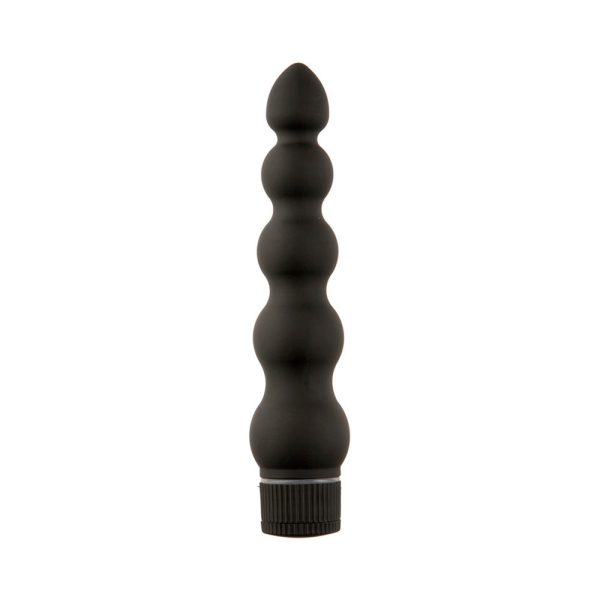 Black Magic 7in Ribbed Vibrator - Image 2