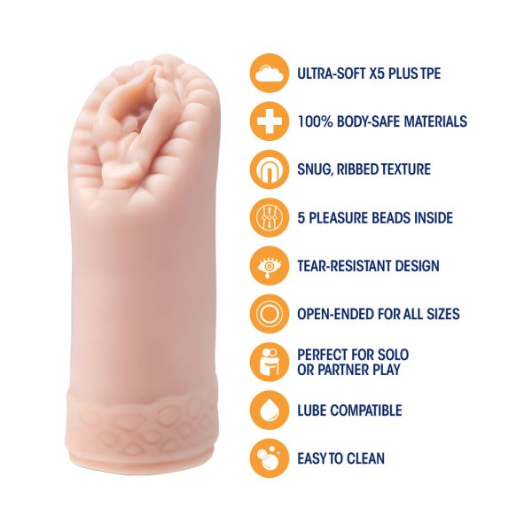 M for Men Sexy Snatch Vagina Stroker Beige - Image 7