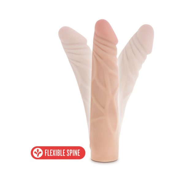 X5 Plus Realistic 7.5 in. Posable Dildo Beige - Image 7