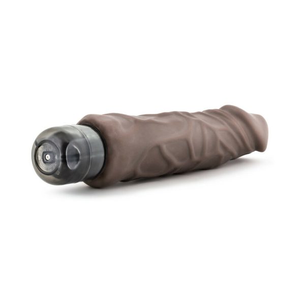 X5 Plus Hard On Realistic 9 in. Vibrating Dildo Brown - Image 5