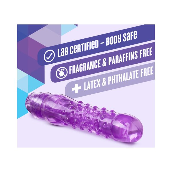 Naturally Yours Bump n'' Grind Textured Slimline Vibrator Purple - Image 4