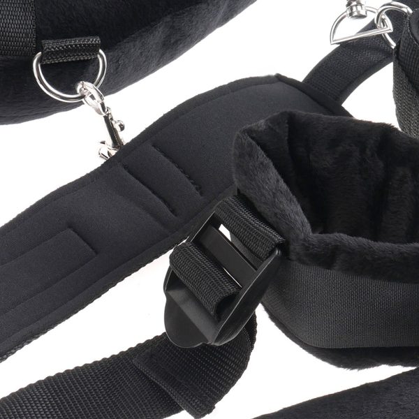Fetish Fantasy Series Adjustable Position Master with Cuffs Black - Image 2