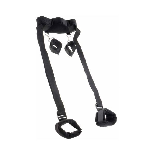 Fetish Fantasy Series Adjustable Position Master with Cuffs Black - Image 4