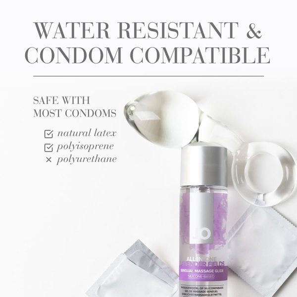 JO All-In-One Sensual Massage Glide Lavender 1 oz. - Image 3