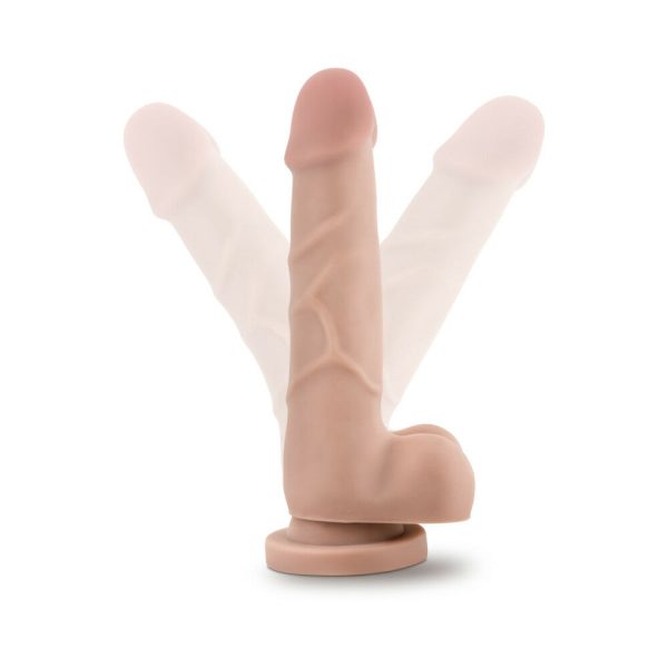 Dr. Skin Basic 7 Realistic 7.75 in. Dildo with Balls Beige - Image 7