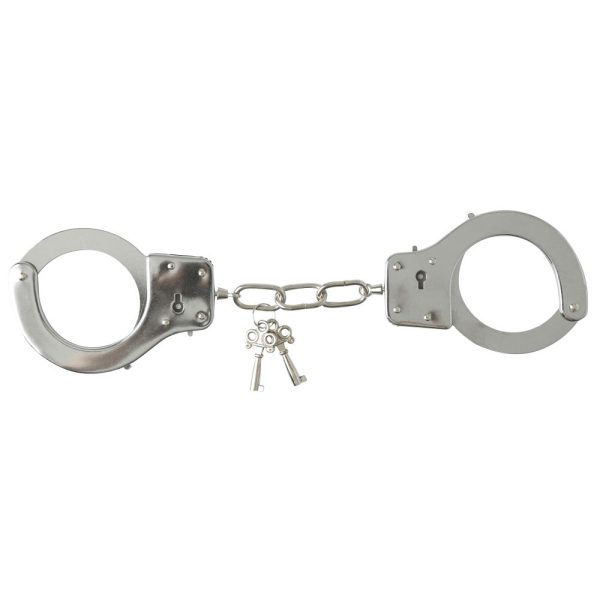 Sportsheets Sex & Mischief Metal Handcuffs with Quick Release - Image 2
