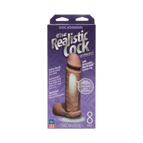 The Realistic Cock - UR3 - 8 Inch Brown - Image 5