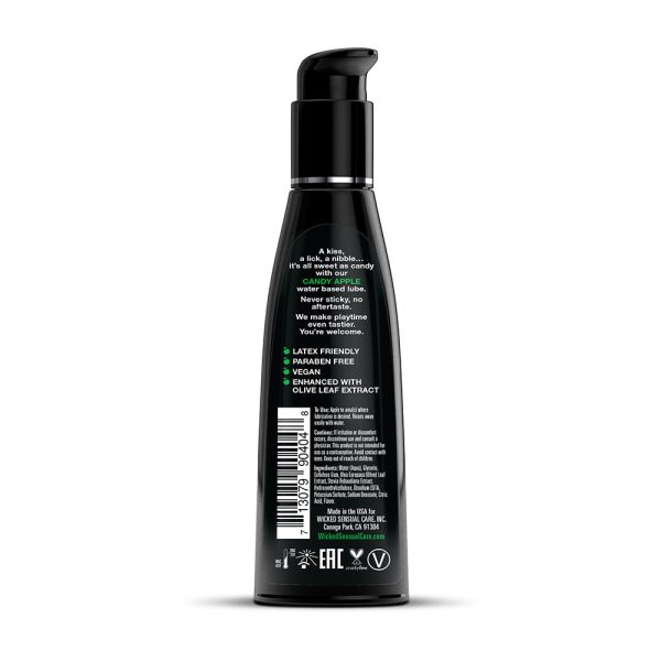 Wicked Aqua Candy Apple Water-Based Lubricant 4 oz. - Image 2