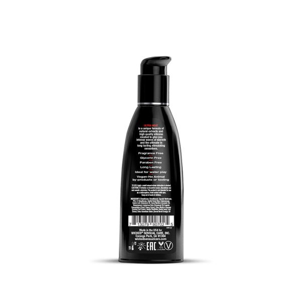 Wicked Ultra Heat Warming Silicone Lubricant 2 oz. - Image 2