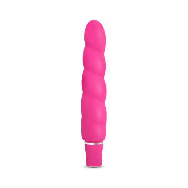 Luxe Anastasia Silicone Slimline Vibrator Pink - Image 2