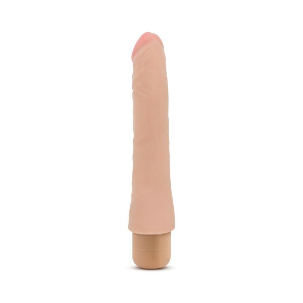 X5 Plus Mambo Vibe Realistic 9.25 in. Vibrating Dildo Beige - Image 3