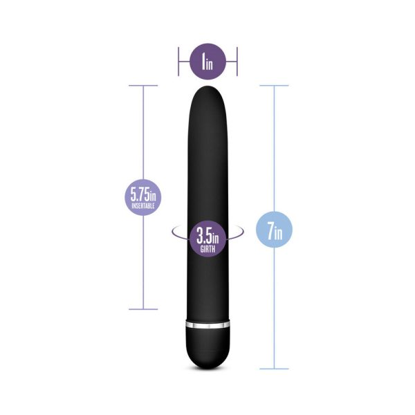 Rose Luxuriate Classic Slimline Vibrator Black - Image 7