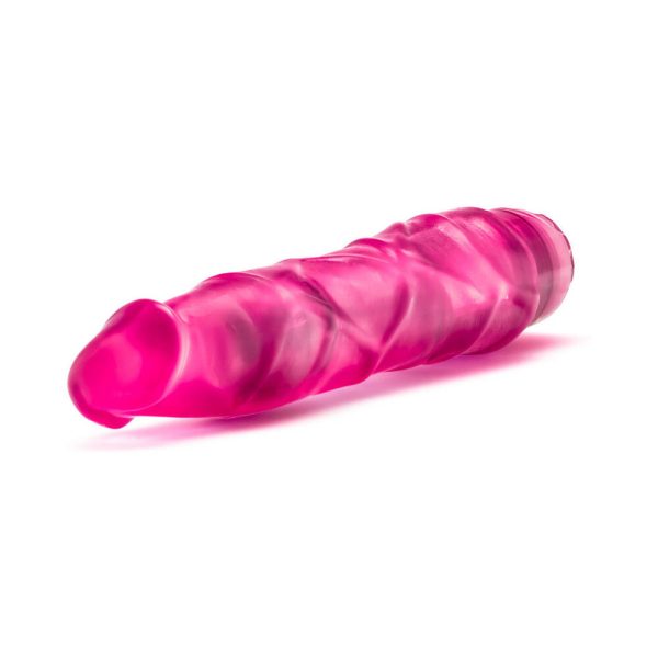 B Yours Vibe 1 Realistic 9 in. Vibrating Dildo Pink - Image 4