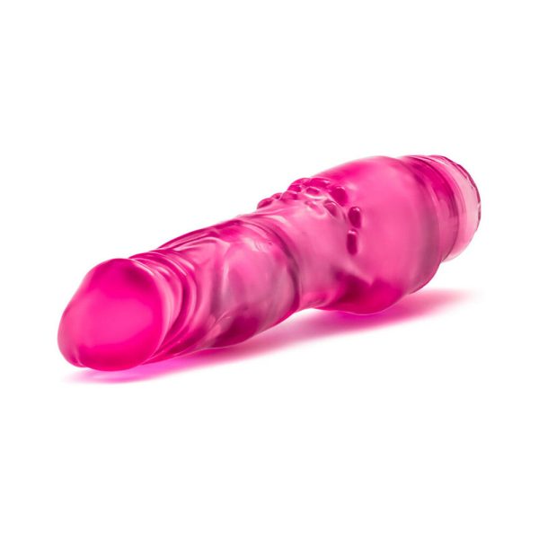 B Yours Vibe 4 Realistic 8 in. Vibrating Dildo Pink - Image 4